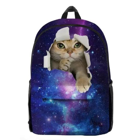 Campus & Travel Durable Oxford Bookbag with Starry Design  ﻿ ﻿for supplier