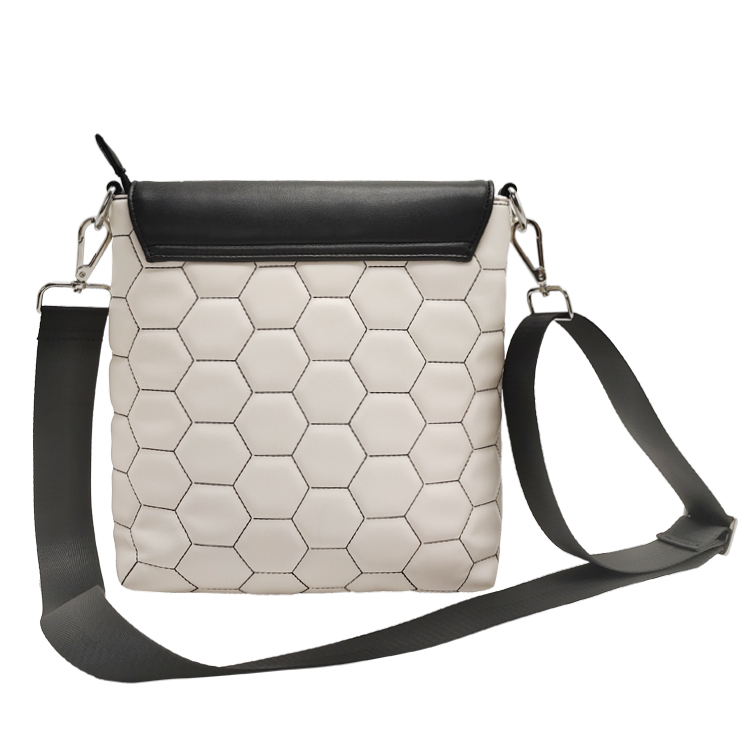 Hexagonal Lattice PU Crossbody Bag for supplier