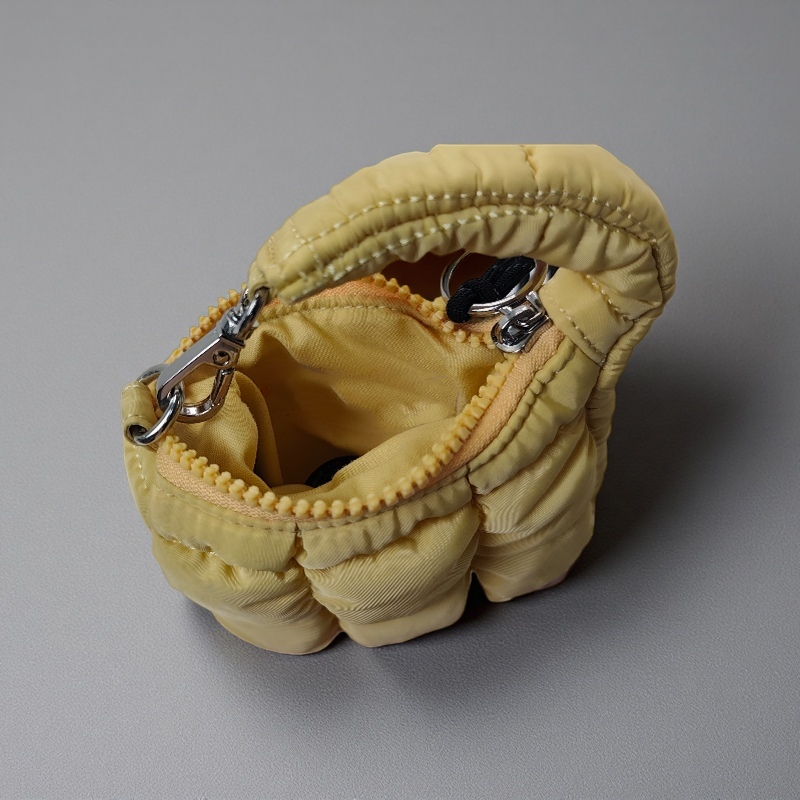 Stylish Down Jacket Fabric Mini Wallet for supplier