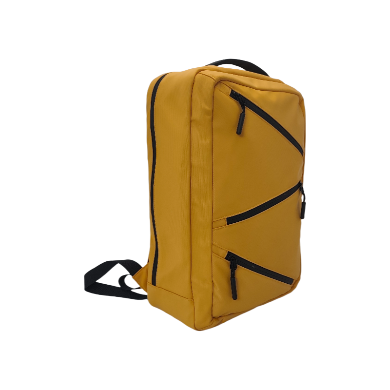 Vibrant Yellow Waterproof Nylon Laptop Backpack Set for supplier